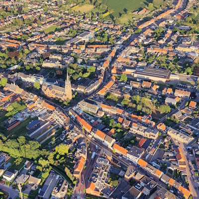 Arendonk centrum vanuit de luctballon