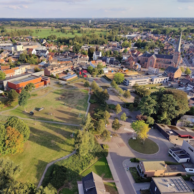 Gemeente Retie vanuit de lucht