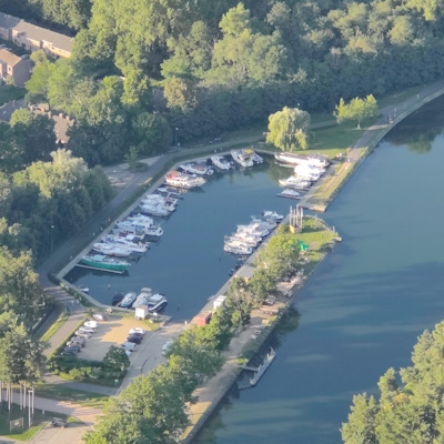 Jachthaven Herentals vanuit de luchtballon
