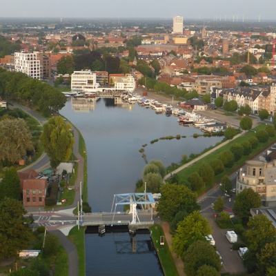 Turnhoutse haven aan de nieuwe kaai
